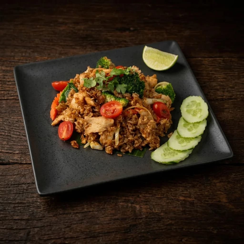 Smażony ryż Kao Pad Tom Yum w MADAMe Thai